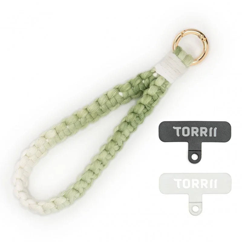 Torrii Knotty Braided Wrist Strap – Green - Tashqila Torrii Knotty Braided Wrist Strap – Green - Tashqila